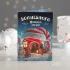 Открытка 4 шоколадки Волшебного Нового года!(домик в шапке)