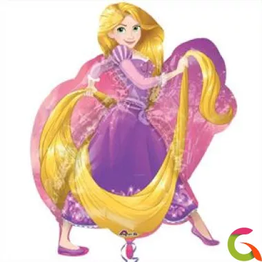 Фольгированный шар Принцесса с косами